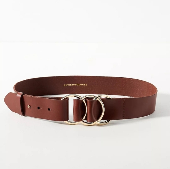 Anthropologie Accessories - Anthropologie Leather Multi-Ring Belt